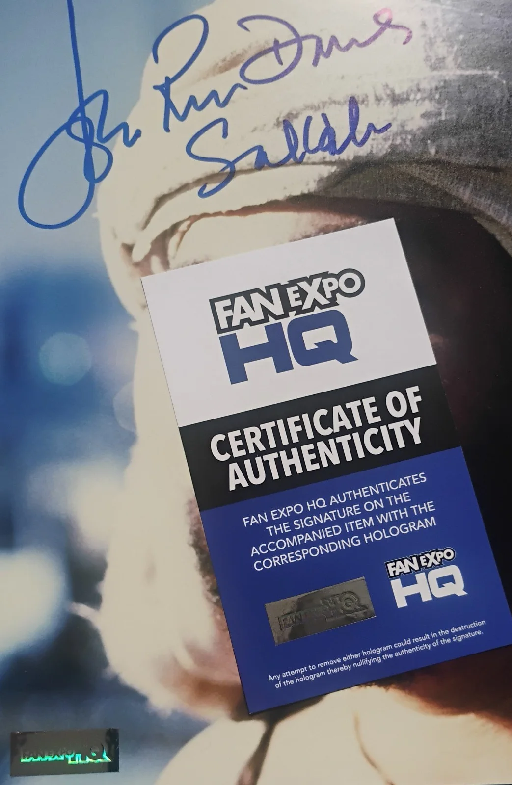 John Rhys-Davies Hand Signed Autograph 8x10 Photo COA Indiana Jones NO US TARIFF, изображение 4