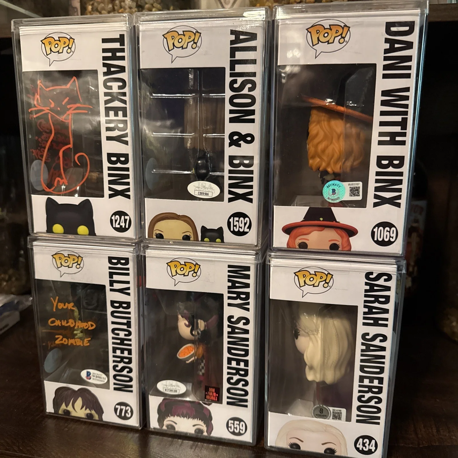 Disney Hocus Pocus Signed Autographed Funko Lot, image 4
