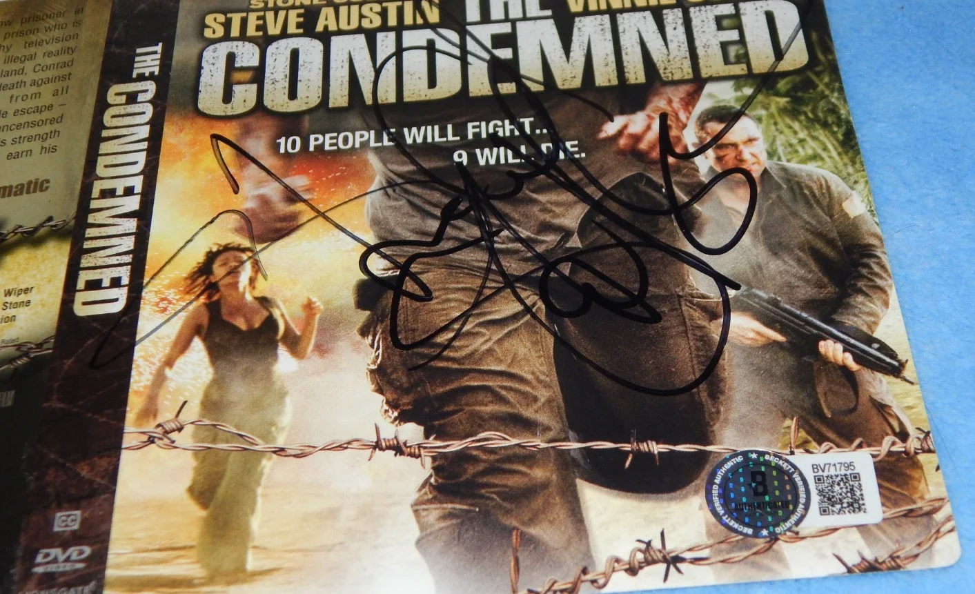 Steve Austin — STEVE AUSTIN Signed Autographed THE CONDEMNED Movie DVD Cover Beckett COA, изображение 4