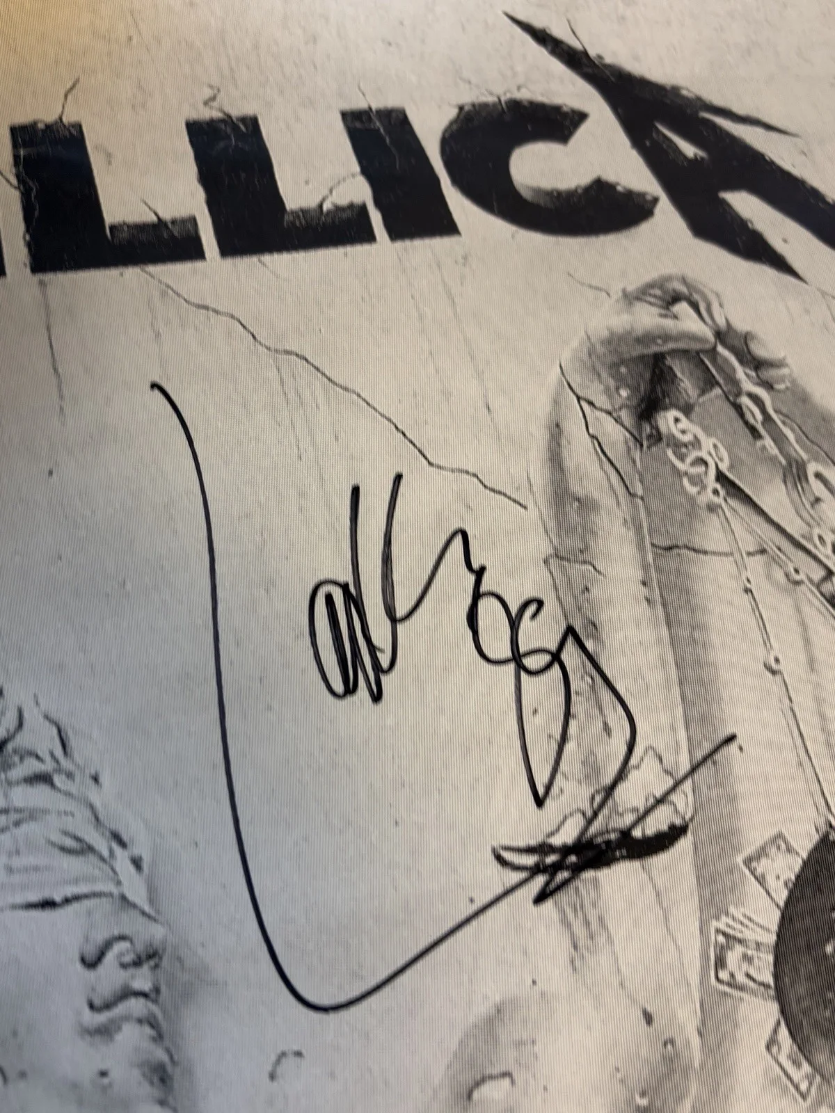 Metallica And Justice For All Signed Autographed Poster 1989 All 4 JSA Authentic, изображение 2