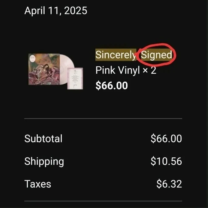 SIGNED, AUTOGRAPHED, SEALED Sincerely, Kali Uchis Pink Vinyl, image 3