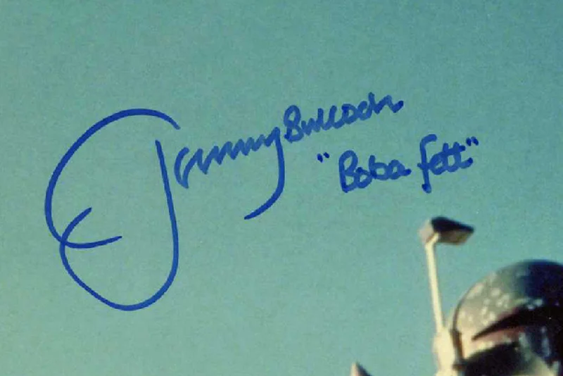 JEREMY BULLOCH SIGNED 11x14 PHOTO BOBA FETT STAR WARS RARE OPX IMAGE BECKETT BAS, изображение 2