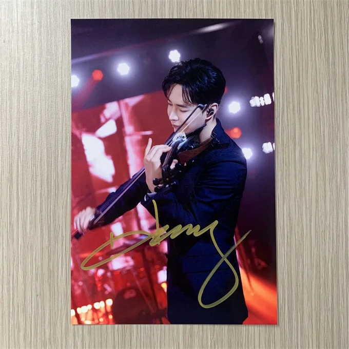6" HenryLau/刘宪华 Hand Signed Autographed Photo Autographs Collection Original, изображение 3