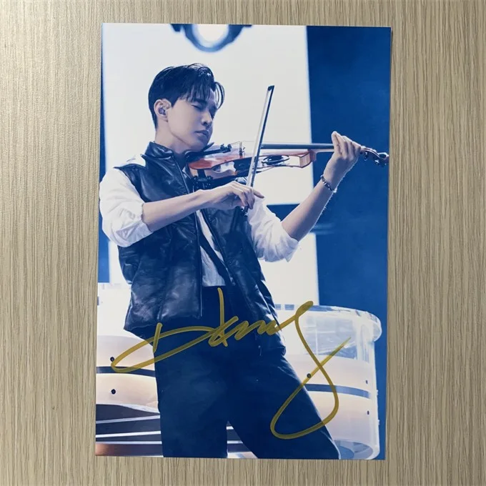 6" HenryLau/刘宪华 Hand Signed Autographed Photo Autographs Collection Original, изображение 4