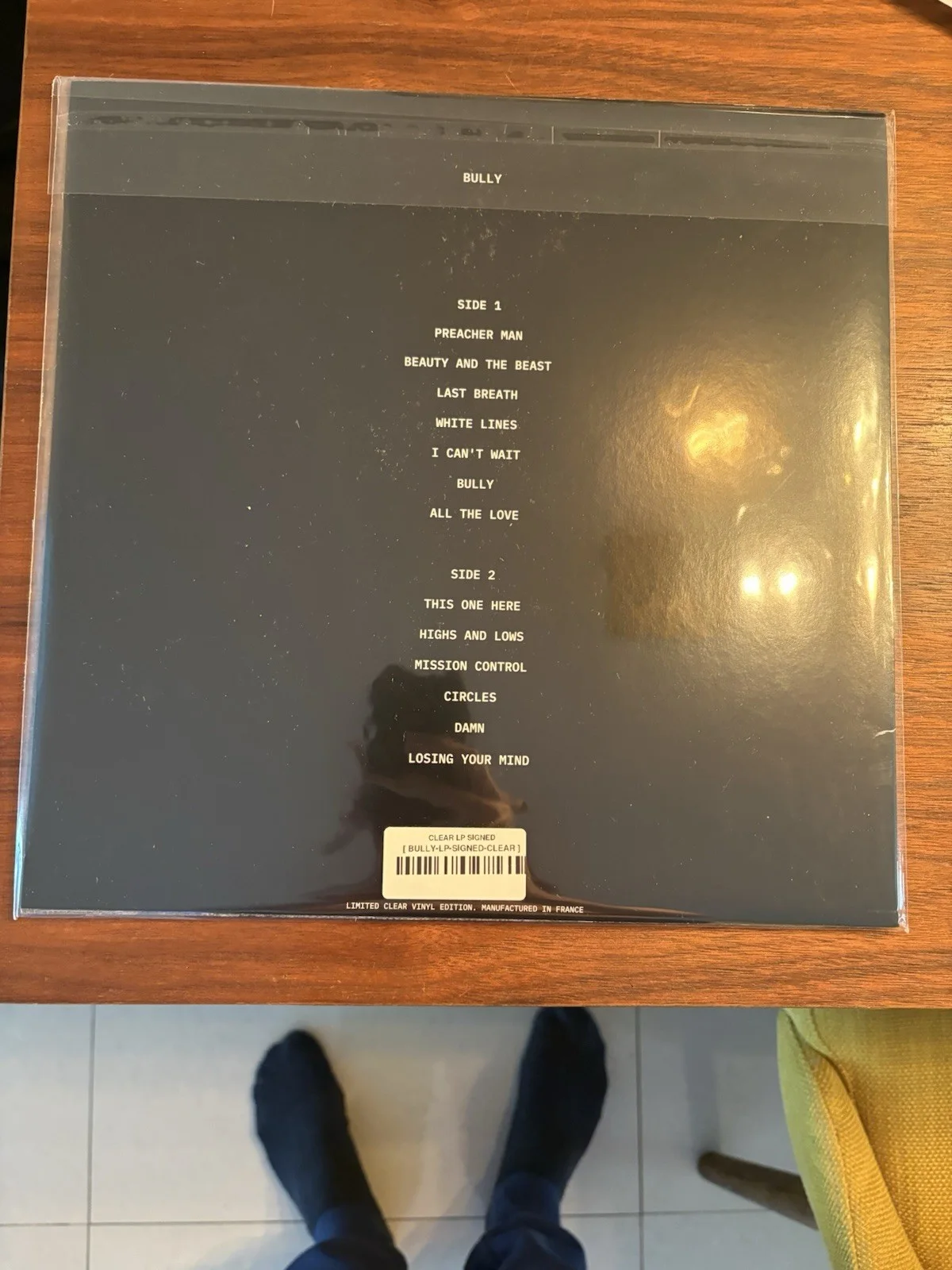 Kanye West Ye BULLY SIGNED Vinyl LP Cover Clear Limited IN HAND, image 3
