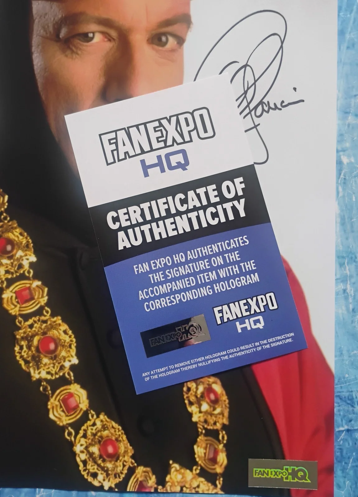 John De Lancie Hand Signed 8x10 Photo COA Star Trek NO US TARIFFS, image 4