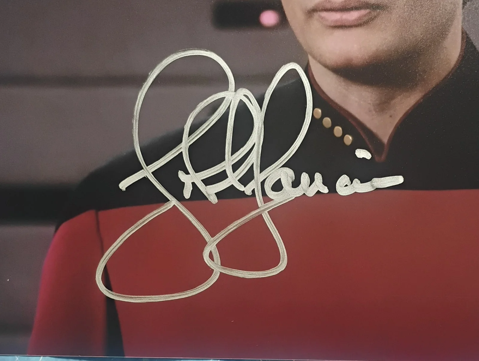 John De Lancie Hand Signed 8x10 Photo COA Star Trek NO US TARIFFS, image 3