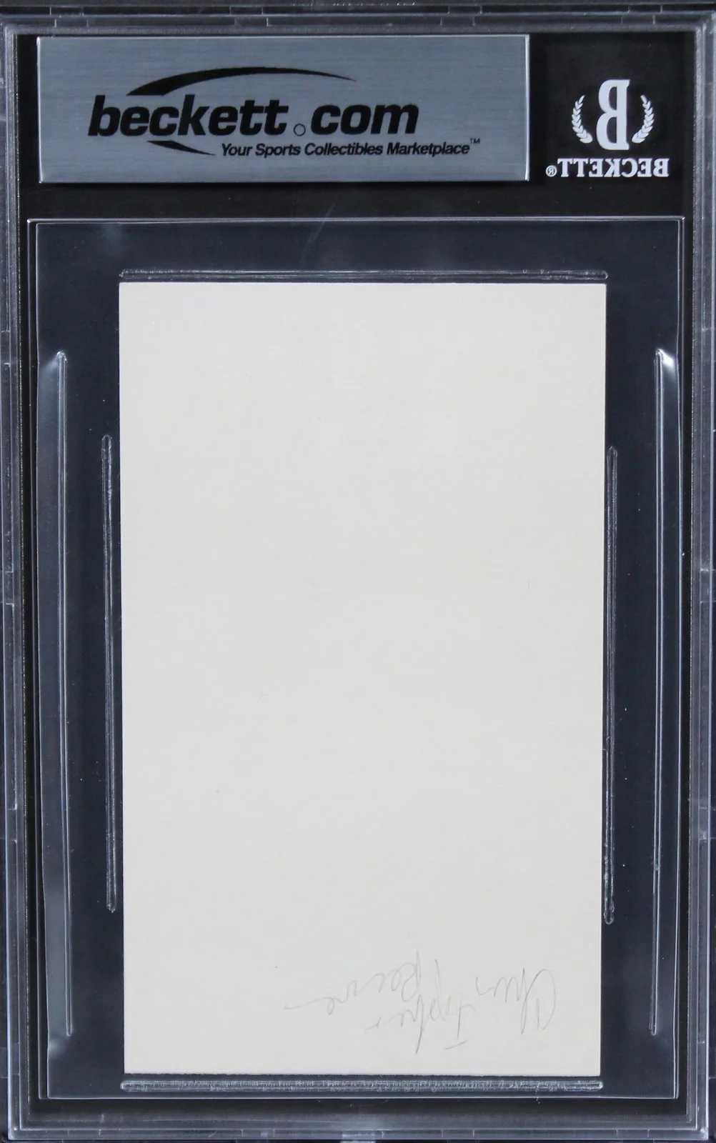Christopher Reeve — Christopher Reeve Superman Authentic Signed 3x5 Index Card BAS Slabbed 1, image 2