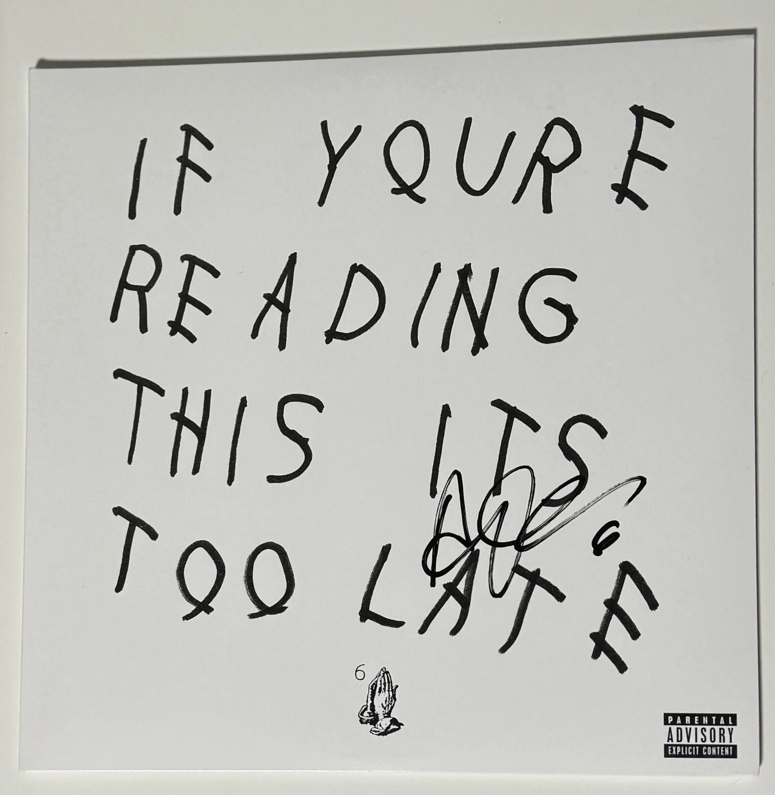 DRAKE SIGNED IF YOURE READING THIS ITS TOO LATE VINYL RECORD ALBUM LP - JSA LOA, изображение 2