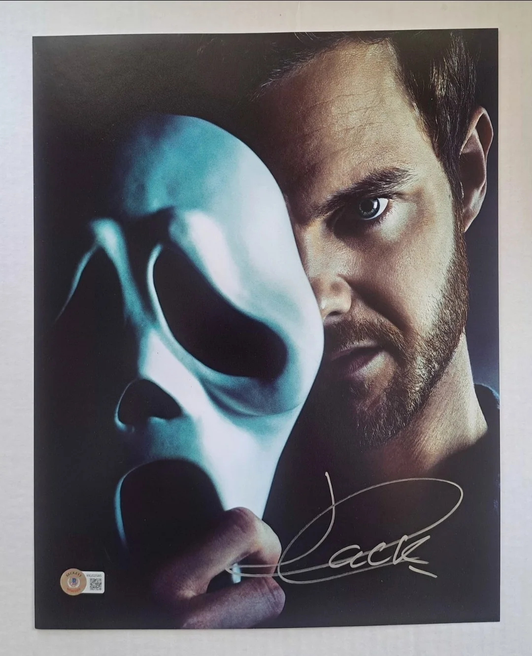 JACK QUAID as Ghostface Signed 11x14 "Scream" Movie Photo/Poster Beckett BAS VI, изображение 2