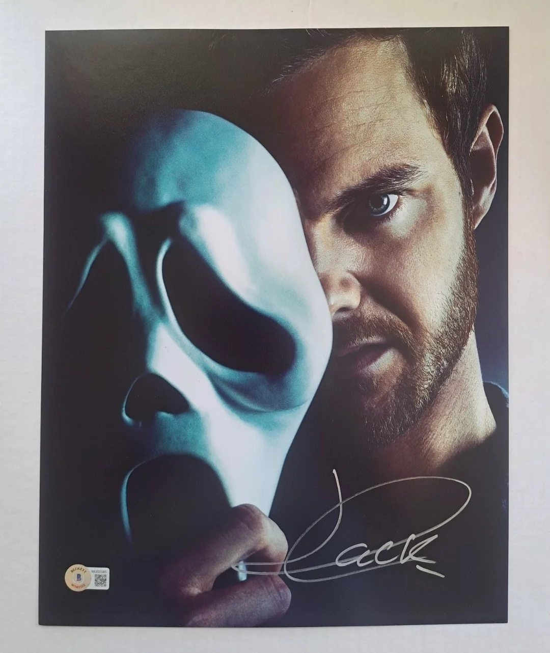 JACK QUAID as Ghostface Signed 11x14 "Scream" Movie Photo/Poster Beckett BAS VI, изображение 3