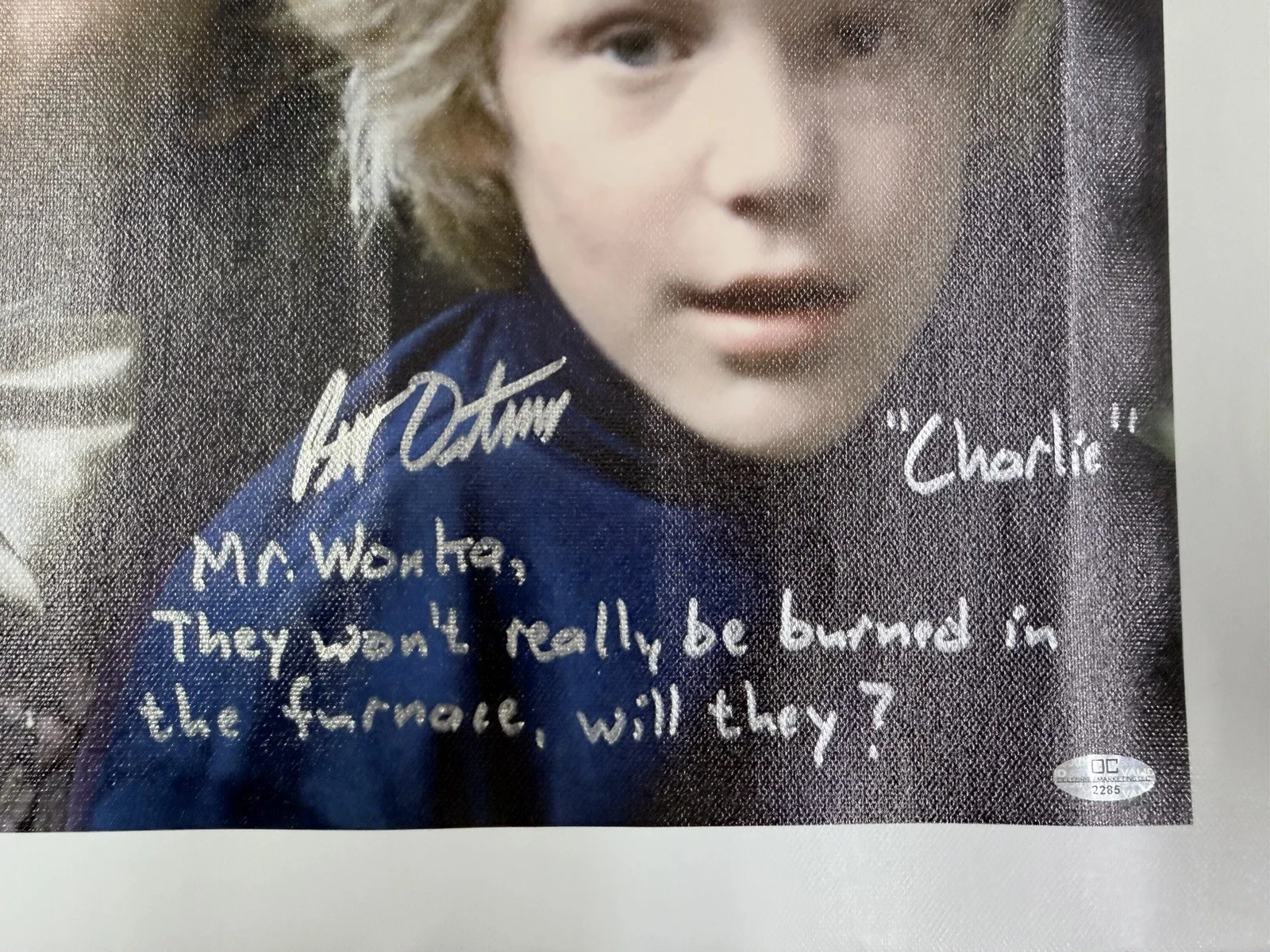 Peter Ostrum — Peter Ostrum Signed 8x10 Photo Willy Wonka “Charlie Bucket” Beckett Authentic, изображение 4