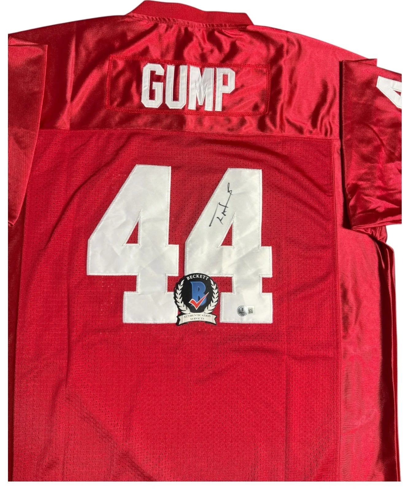 TOM HANKS — TOM HANKS SIGNED AUTOGRAPH FORREST GUMP FOOTBALL JERSEY BAS BECKETT COA, изображение 2