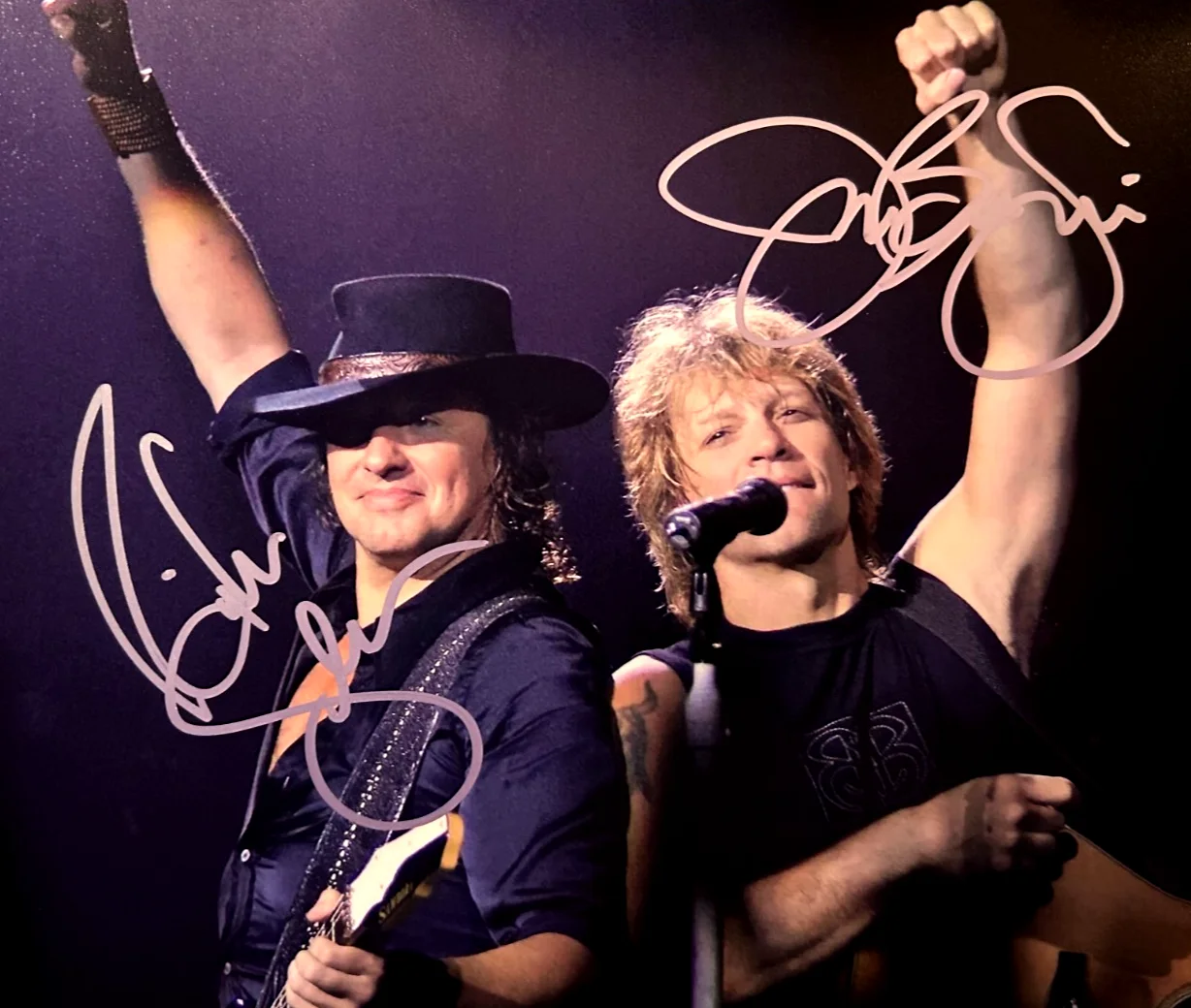Jon Bon Jovi & Richie Sambora Signed 8x10" Authentic Original Autographs w/COA, image 3