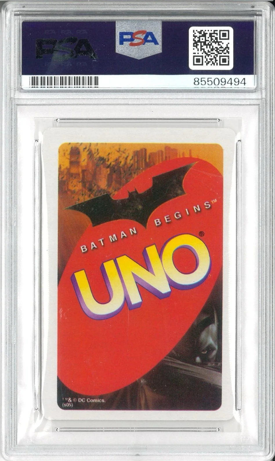 Katie Holmes — Katie Holmes Signed Autograph Slabbed Batman Begins UNO Card PSA DNA, изображение 2
