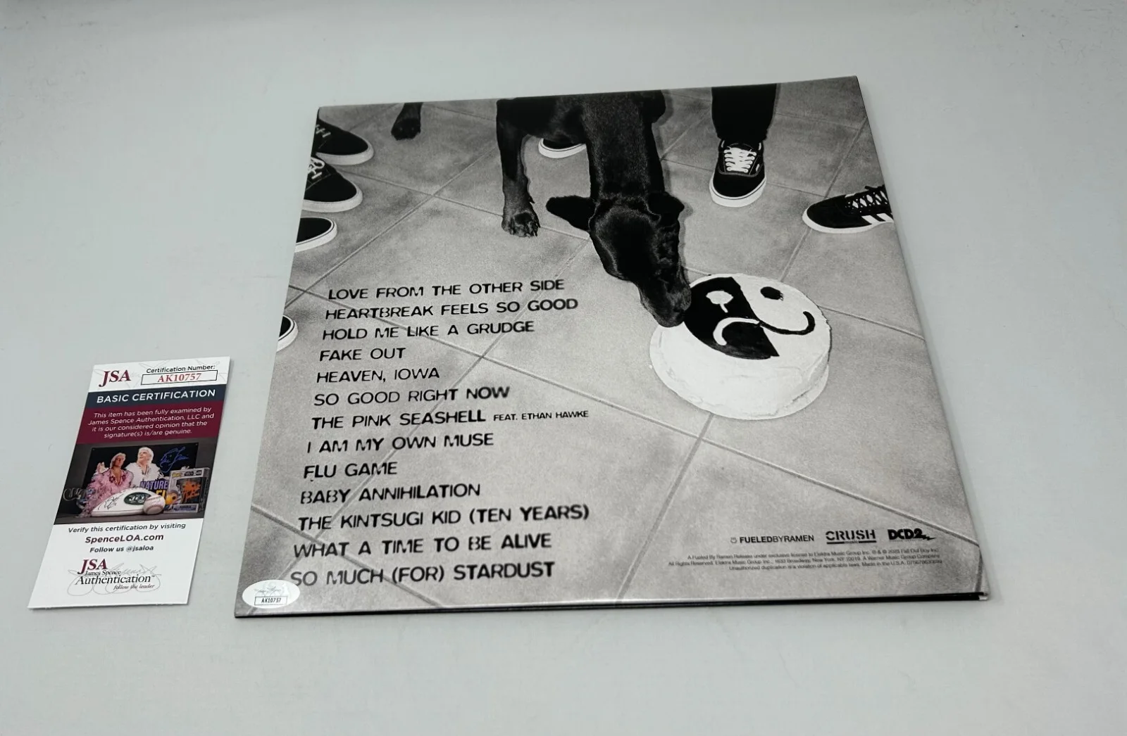 Andy Hurley signed Fall Out Boy So Much For Stardust Album JSA COA, image 2