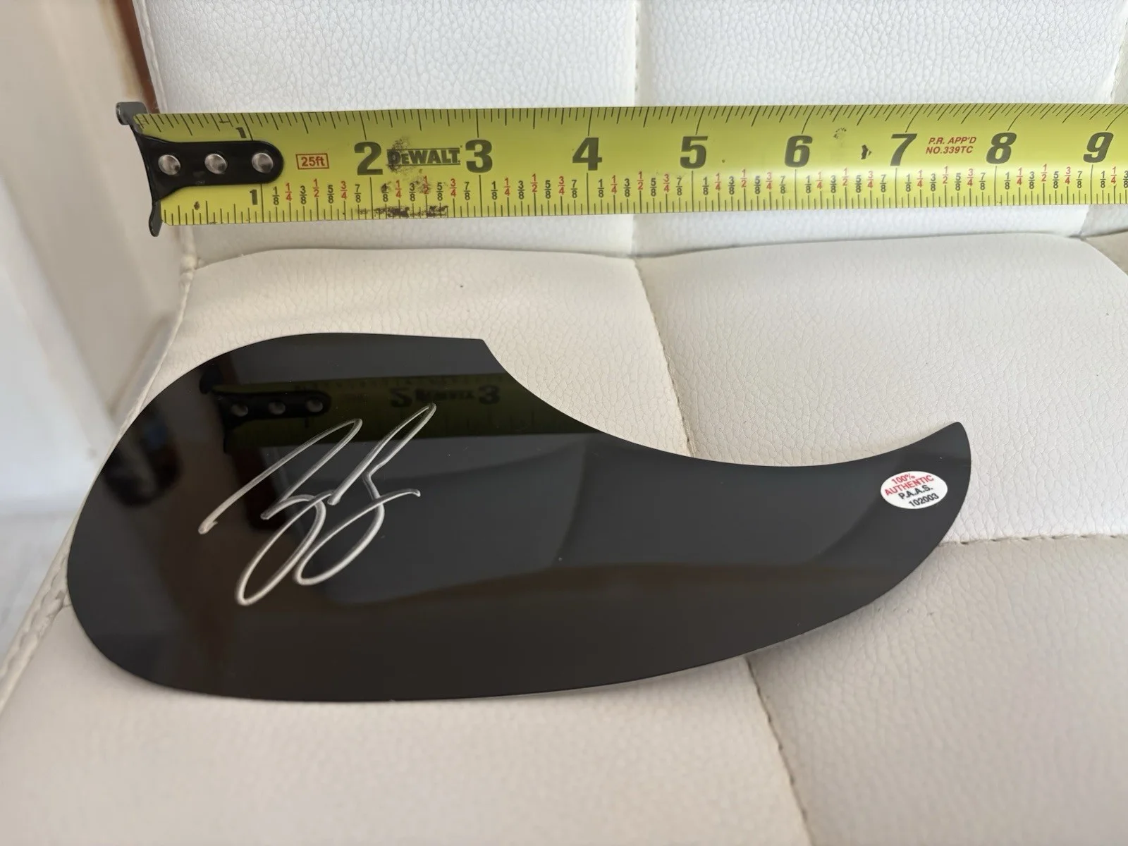 Zac Brown Signed Autographed Guitar Pick Guard PAAS COA 003, image 2