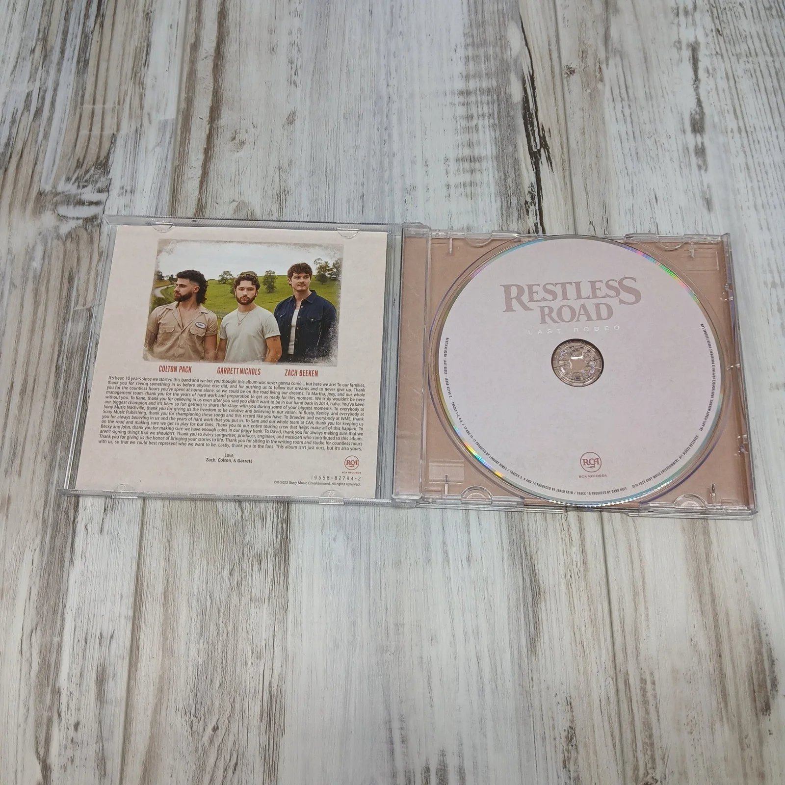 Restless Road Last Rodeo Signed CD Autographed Zach Colton Garrett Country Music, изображение 3