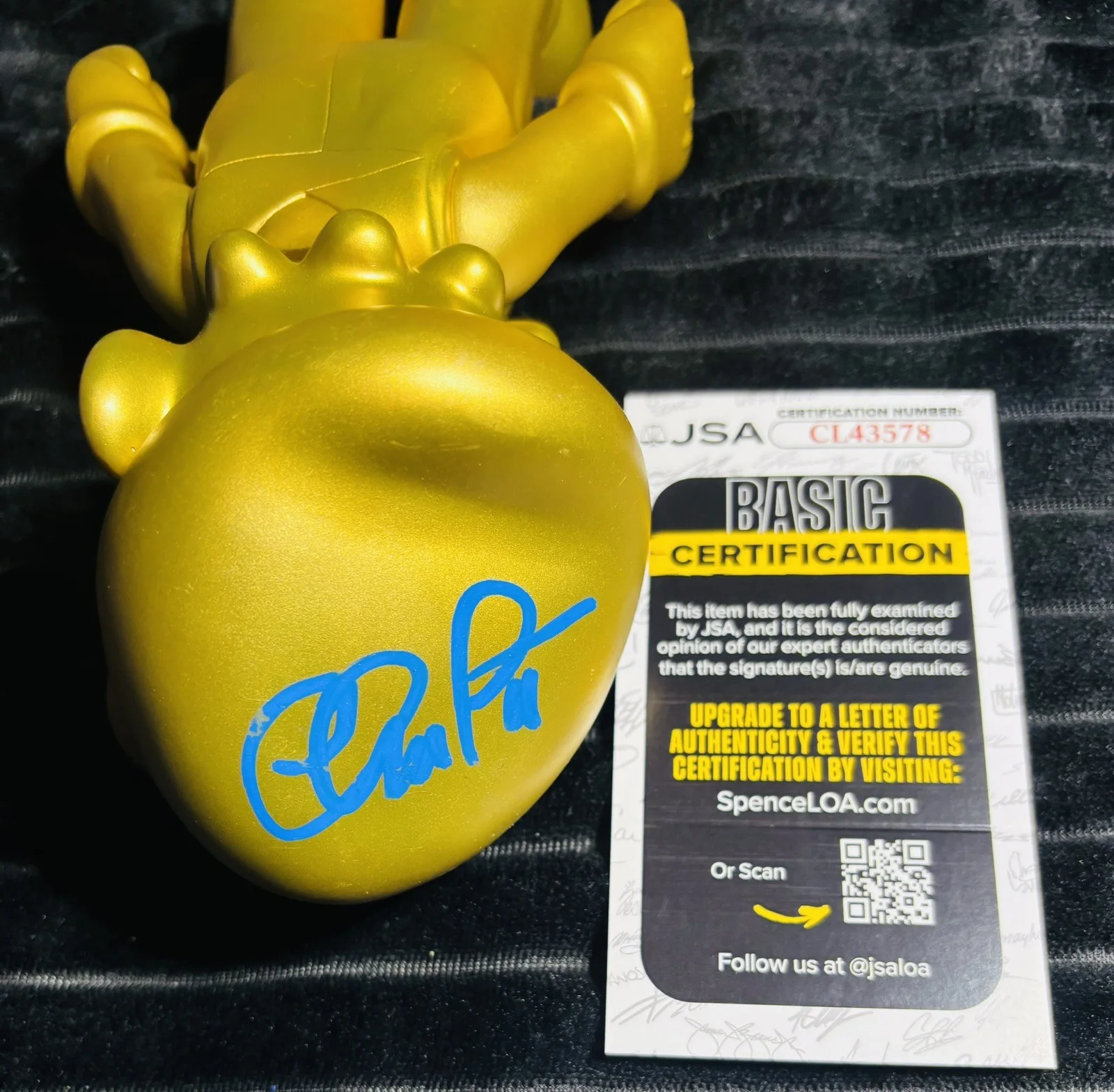 Chris Pratt Signed 2008 Nintendo Super Mario Toy Figure JSA COA Autograph GOLD, изображение 2