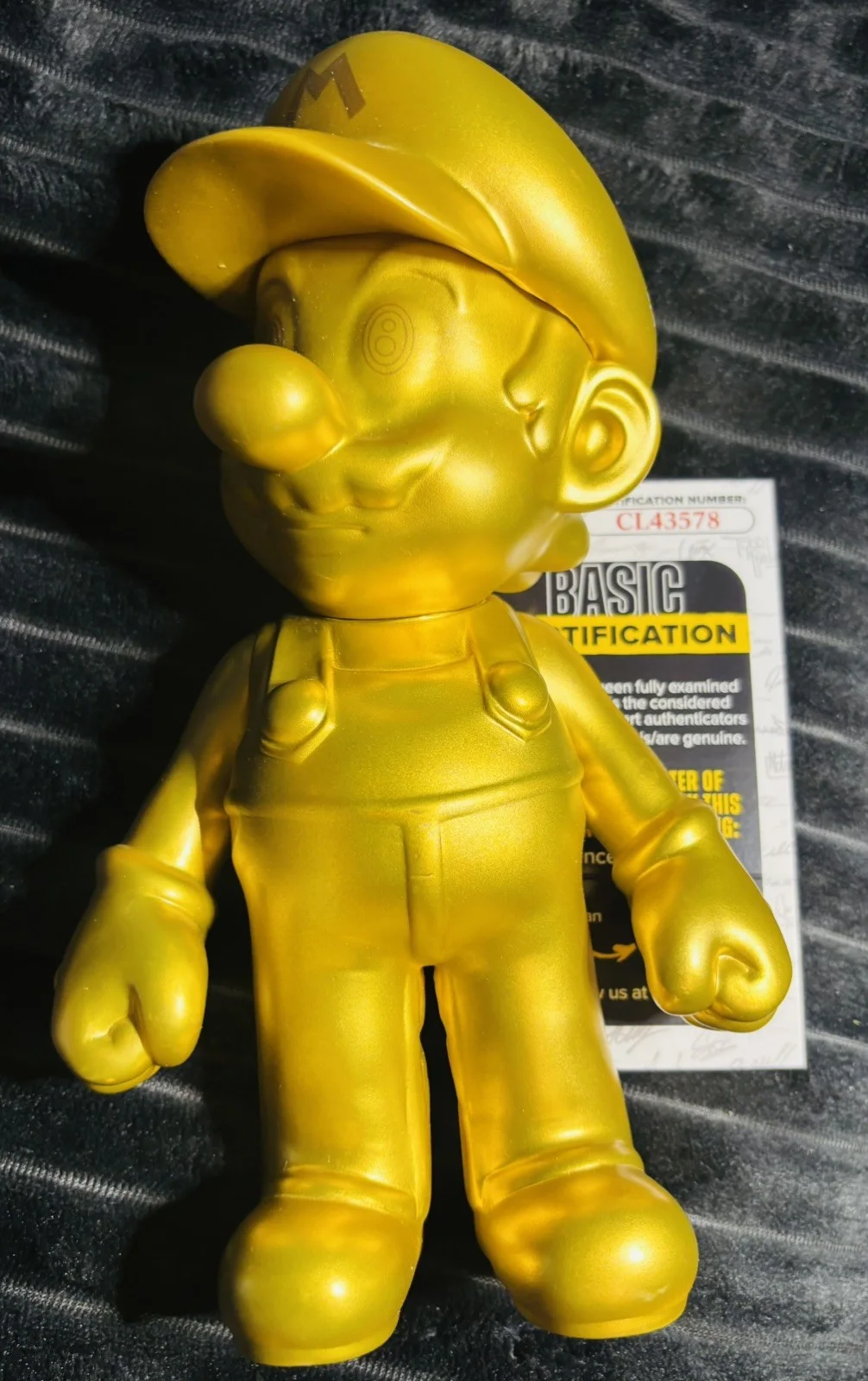 Chris Pratt Signed 2008 Nintendo Super Mario Toy Figure JSA COA Autograph GOLD, изображение 3