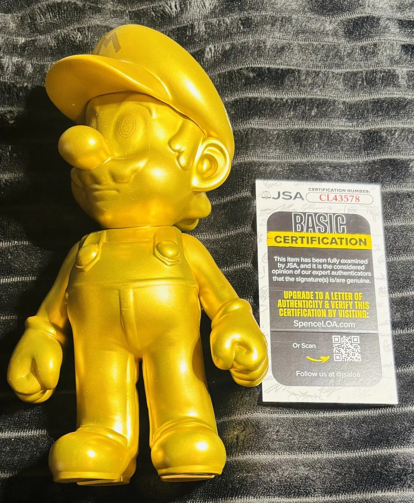 Chris Pratt Signed 2008 Nintendo Super Mario Toy Figure JSA COA Autograph GOLD, изображение 4