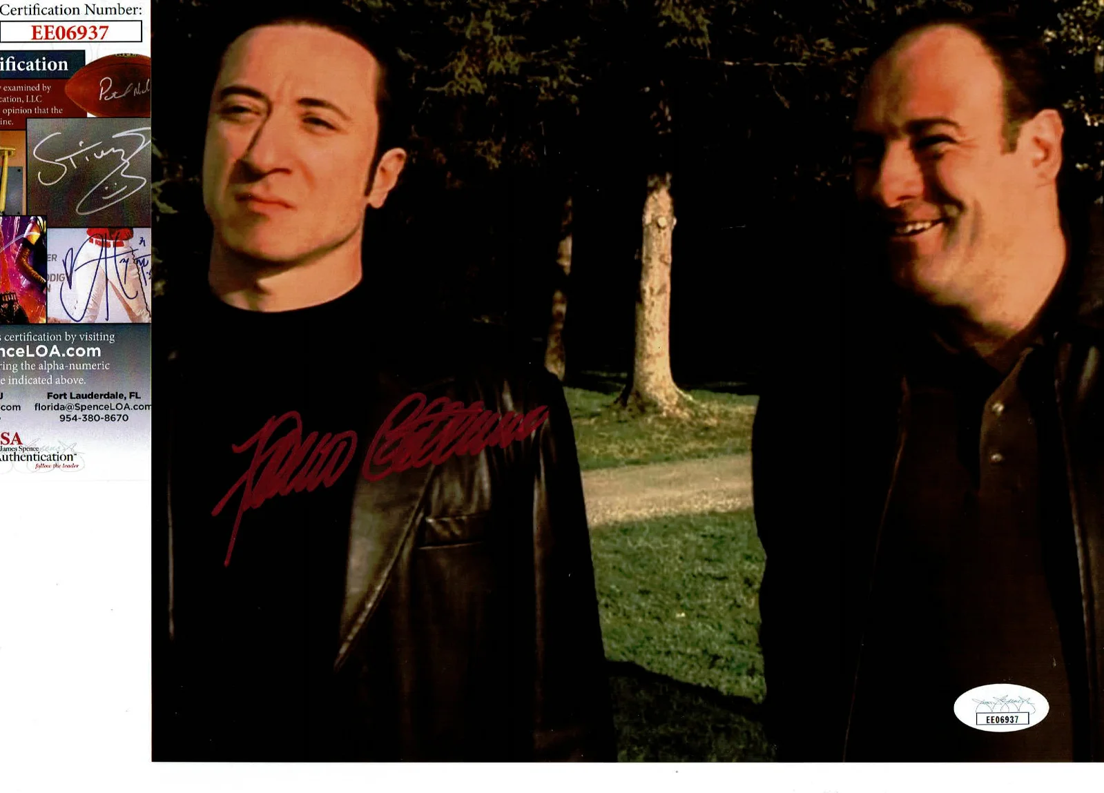 Federico Castelluccio — SOPRANOS Federico (Furio) autographed 8x10 color photo with Tony JSA Certified*