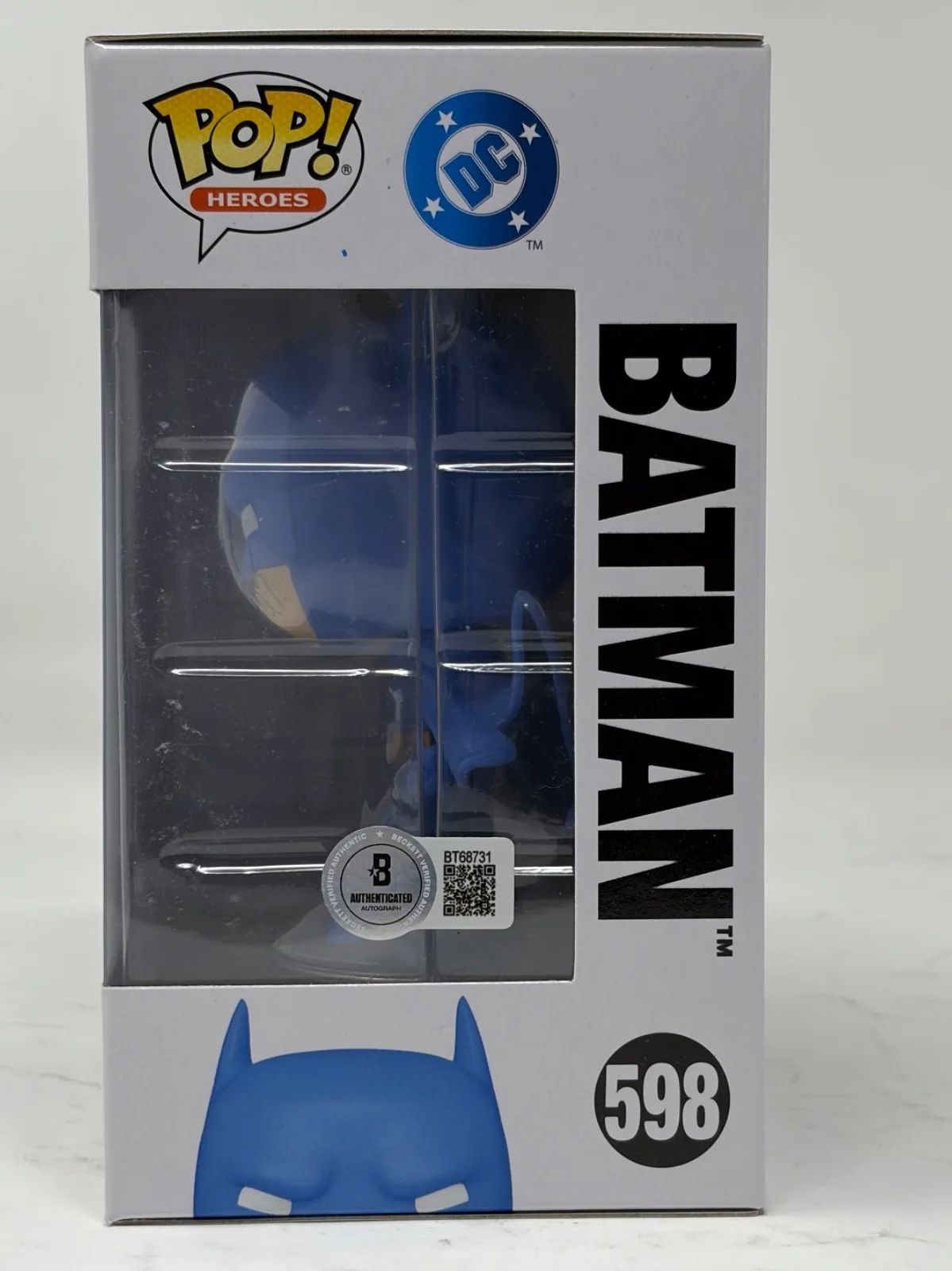 George Clooney — George Clooney Batman Signed Autograph Funko Pop #598 Batman & Robin Beckett COA, image 3