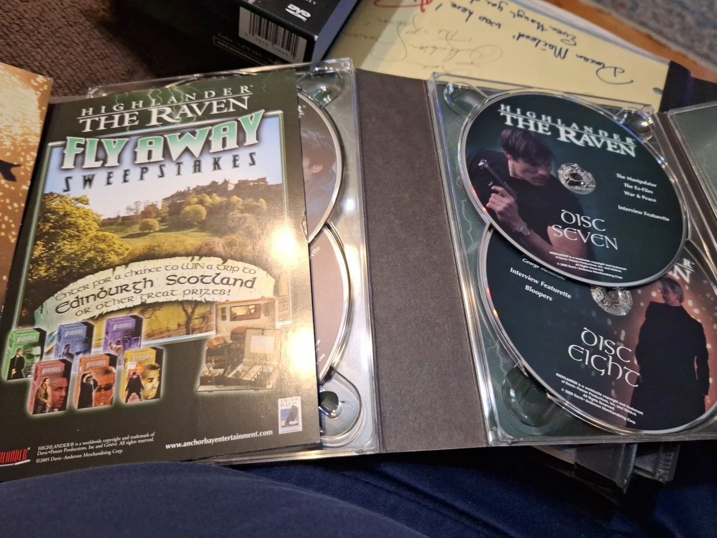 Elizabeth Gracen — Elizabeth Gracen Signed Highlander: The Raven Complete Series DVD Producer COA, image 3