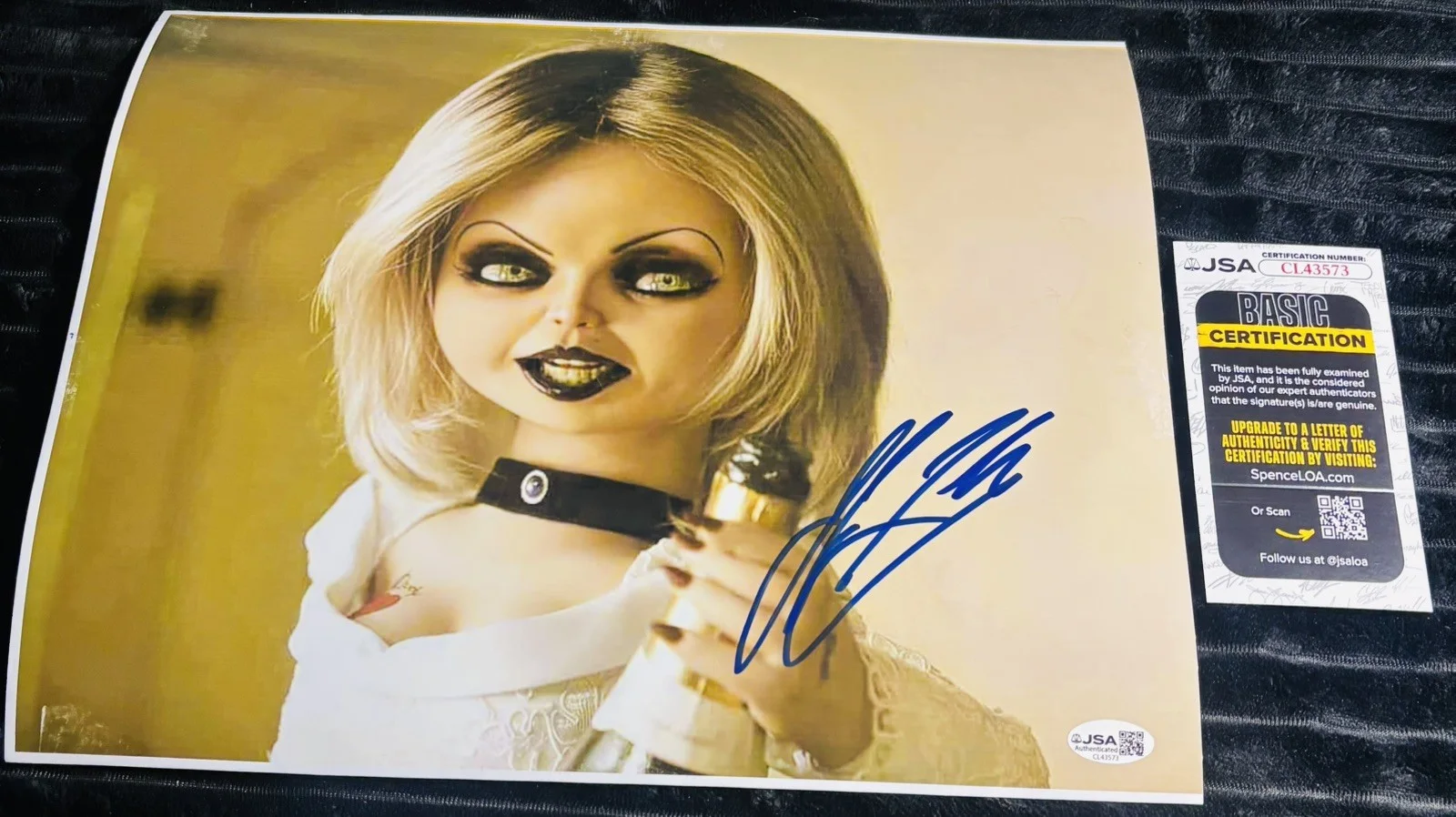 Jennifer tilly — Jennifer Tilly Signed 11x14 Photo Tiffany Bride of Chucky Autograph JSA COA AUTO