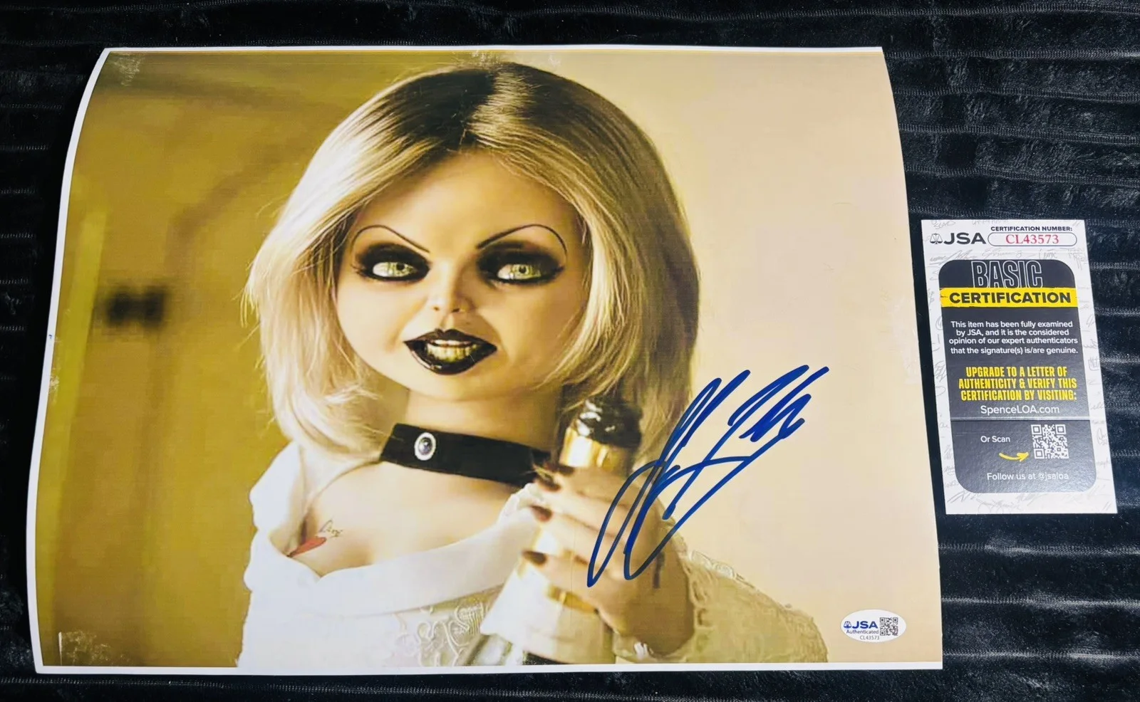 Jennifer tilly — Jennifer Tilly Signed 11x14 Photo Tiffany Bride of Chucky Autograph JSA COA AUTO, изображение 3