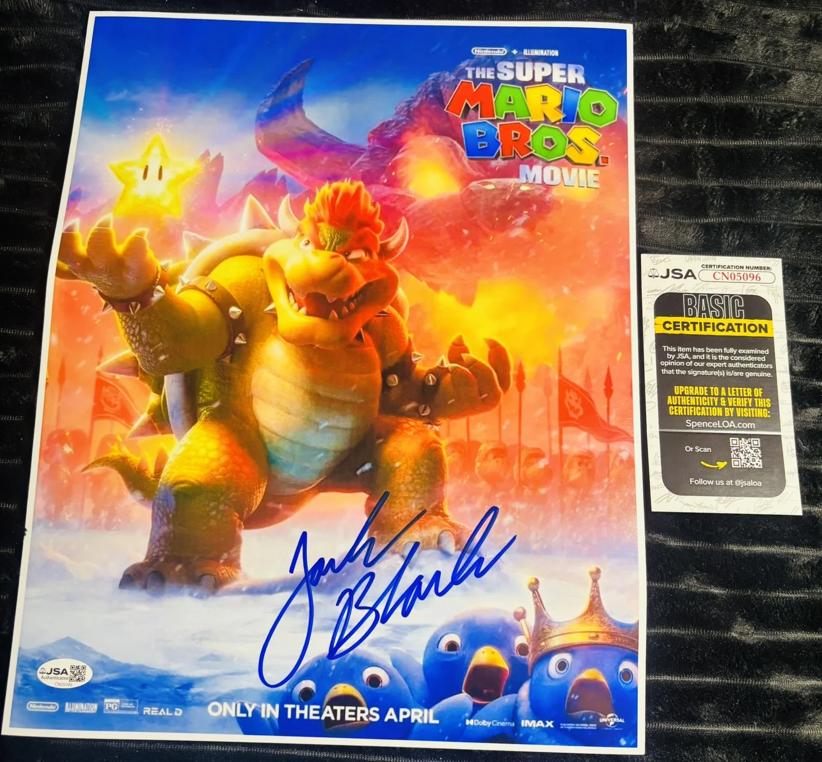 Jack Black — Jack Black Signed 11x14 Photo MARIO BROS BOWSER Authentic Autograph JSA COA AUTO, image 2