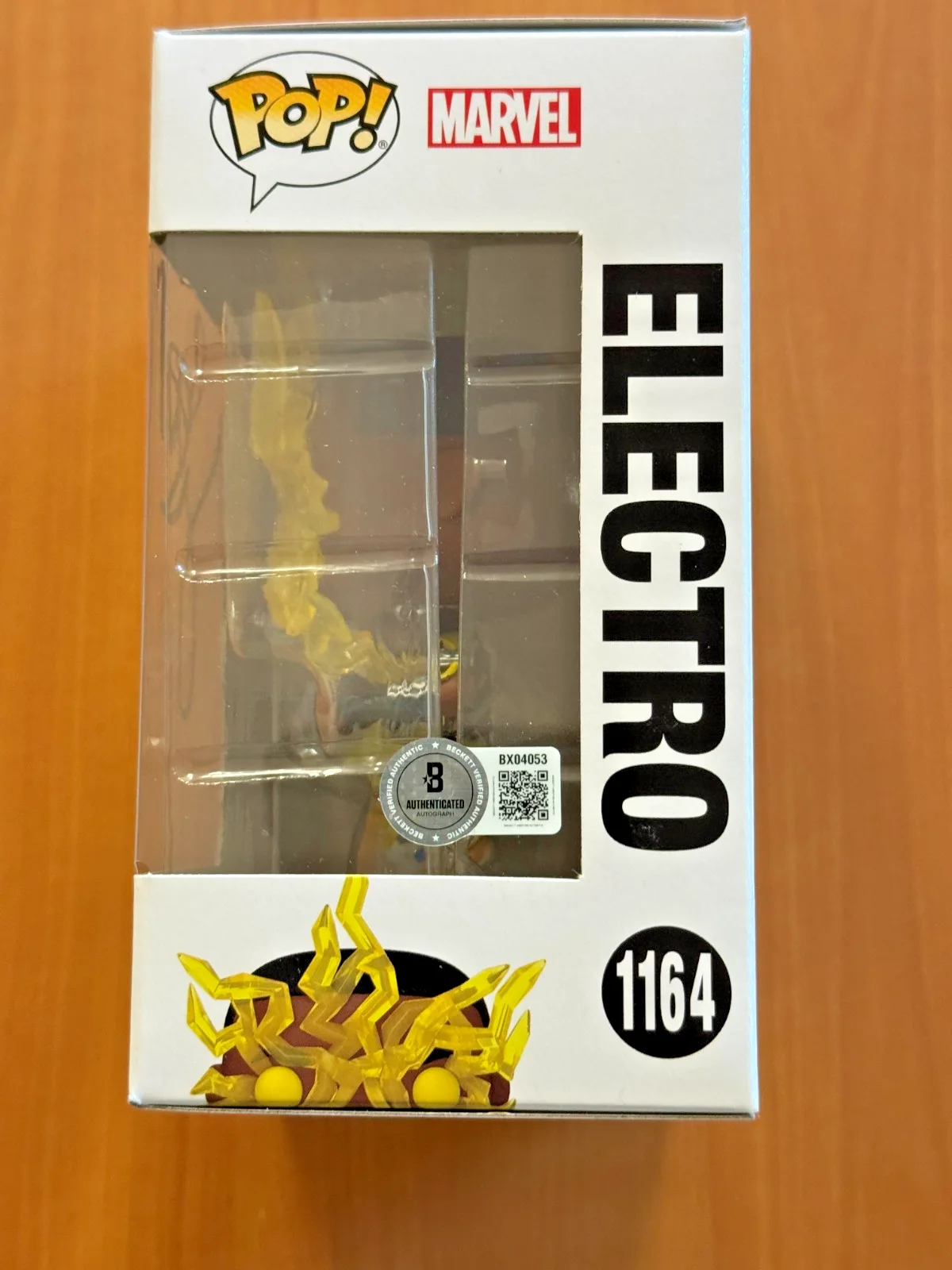 Jamie Foxx — Jamie Foxx Signed Autographed Spider-Man Electro Funko Pop 1164 Beckett COA BAS, image 2