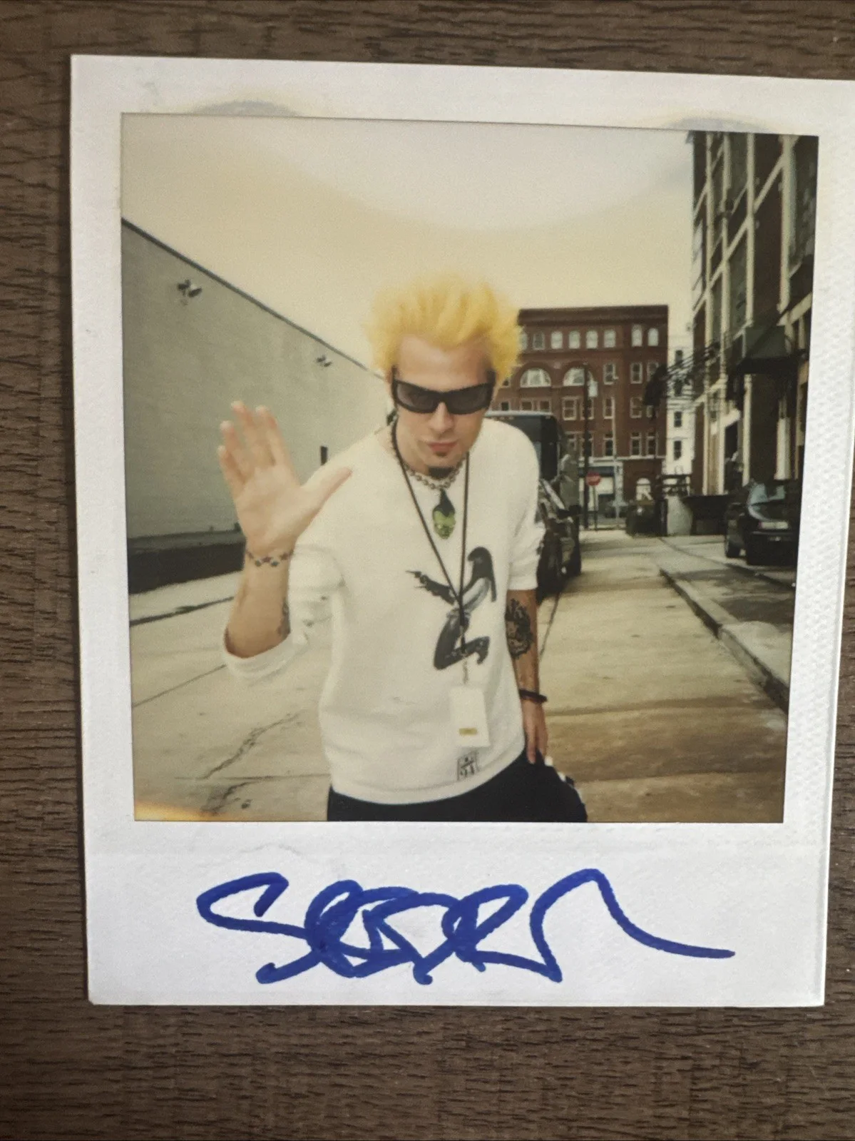 SPIDER ONE Signed Autographed Polaroid POWERMAN 5000, image 2