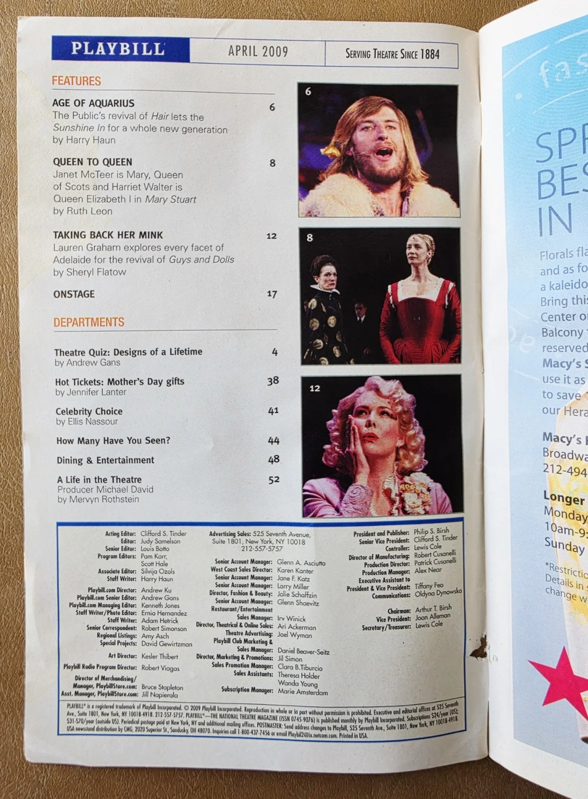 Allison Janney, Megan Hilty, Stephanie J Block — 9 to 5 The Musical Signed Playbill Allison Janney Megan Hilty & Stephanie Block, изображение 2