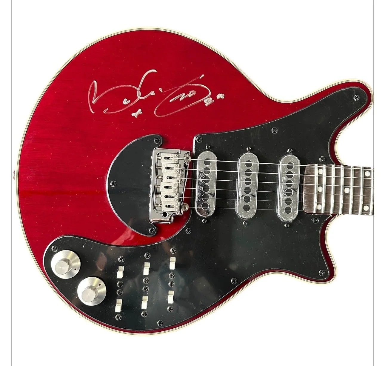 QUEEN~BRIAN MAY Autographed Red Special Guitar, image 2