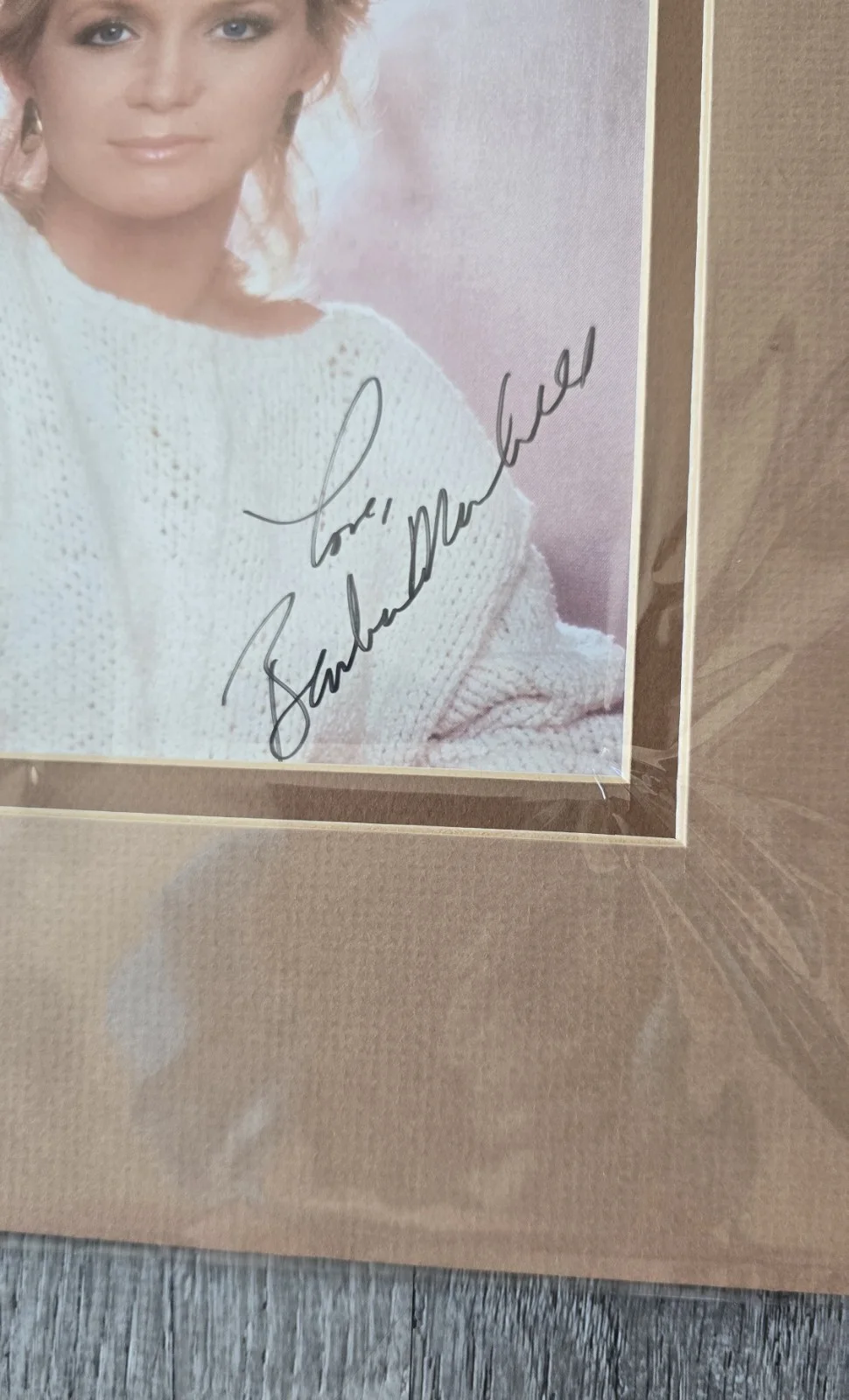 BARBARA MANDRELL Country Music Signed Autographed Matted Photo, image 2