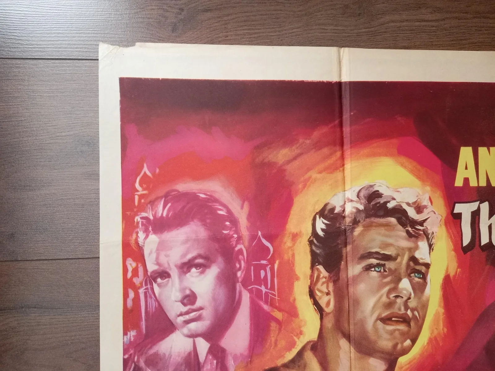 THE BLACK TENT 1956 BRITISH QUAD POSTER ANTHONY STEEL DONALD SINDEN ANDRE MORELL, изображение 3