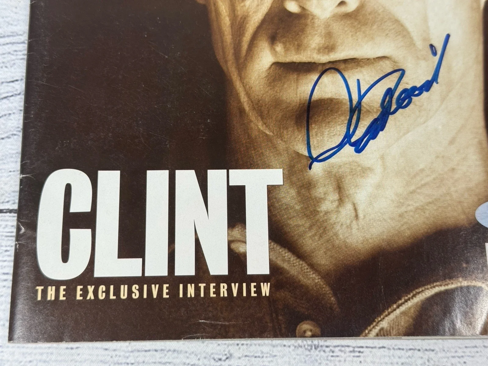 Clint Eastwood Autographed signed Entertainment weekly Magazine PSA LOA, image 2