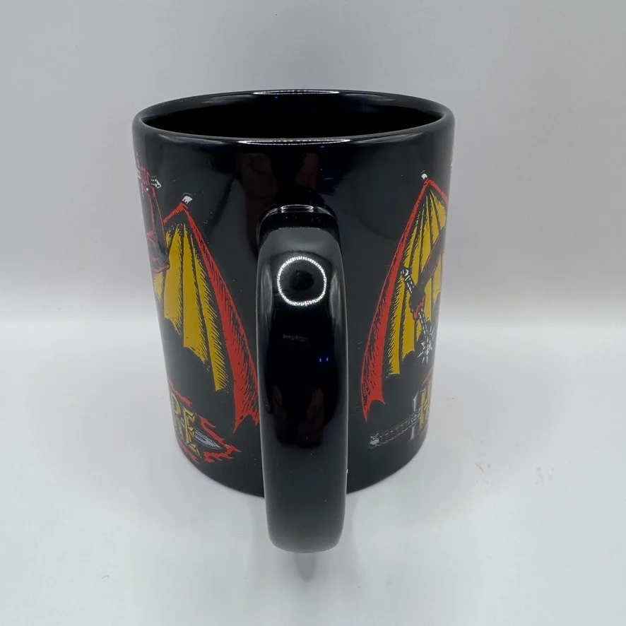 Pyramid Stranger Things Hellfire Ceramic Coffee Mug Black 9.5cm Netflix Used, image 4