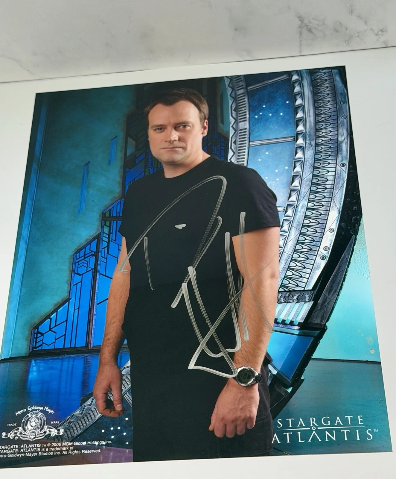 David Hewlett — David Hewlett Signed 8x10 Stargate Atlantis Autograph Rodney McKay Photo