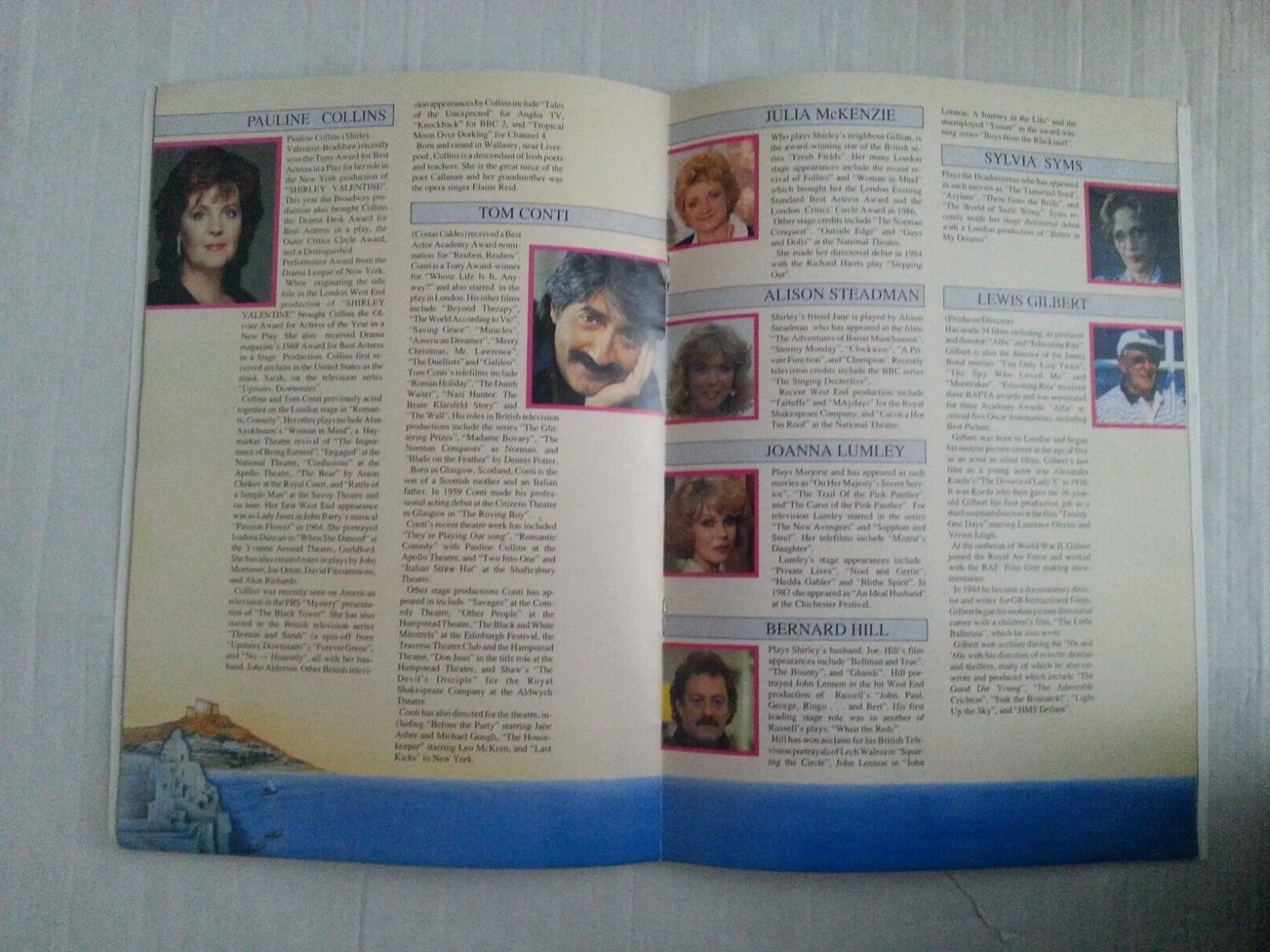 SHIRLEY VALENTINE MOVIE FILM Royal PREMIERE PROGRAMME 1989 Princess Diana, изображение 5
