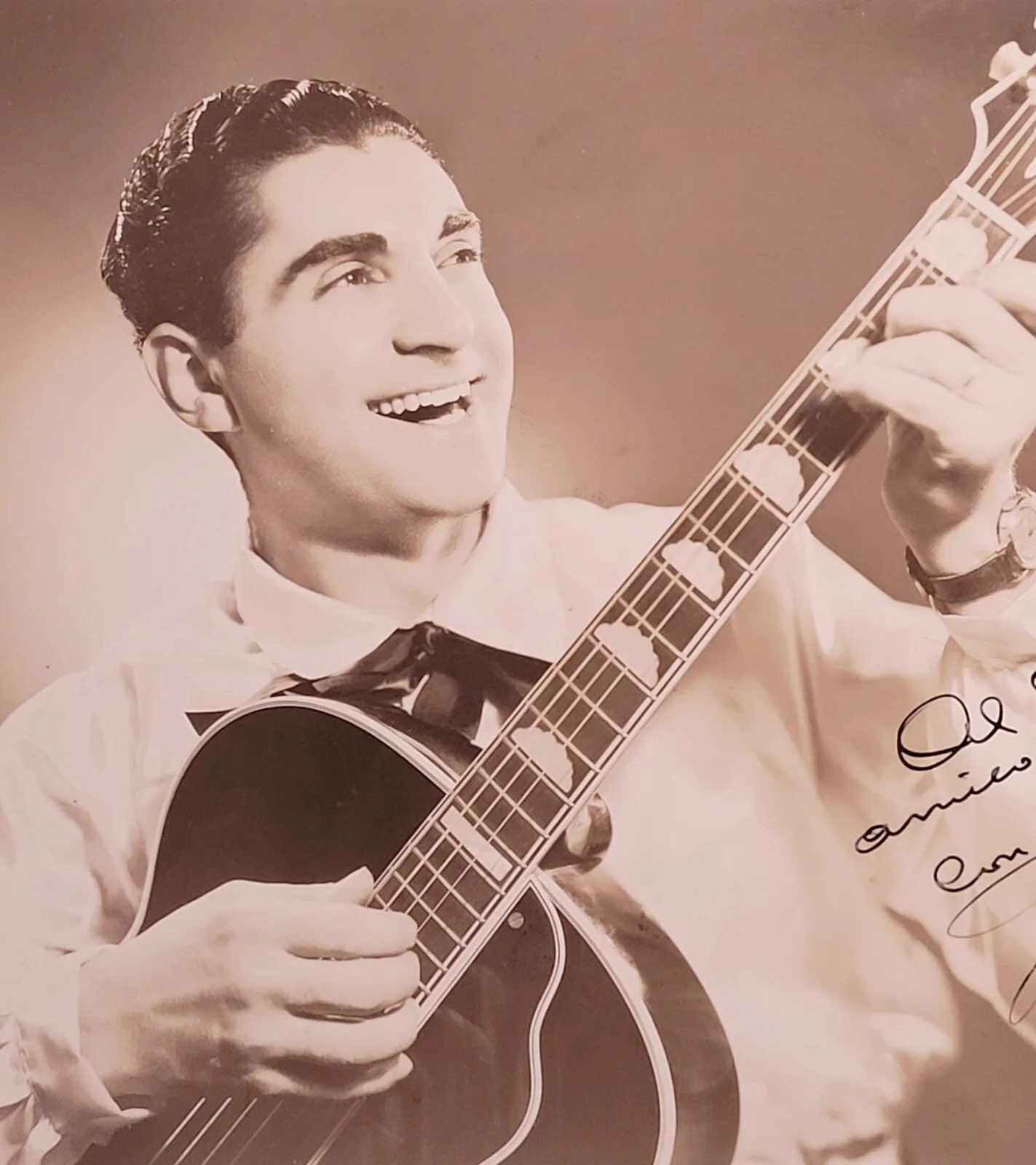 Rare Nicola Paone Signed 8x10 Photo Italian American Singer 1940s Restauranteur, изображение 4