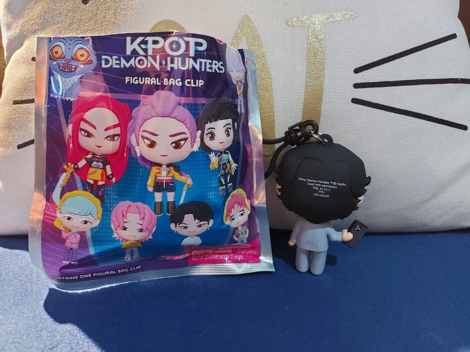 K-Pop Demon Hunters - Figural Bag Clip Series 1 - Bobby - Chase A - New!, image 2