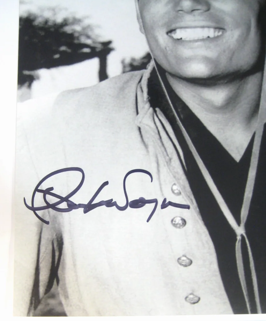 PATRICK WAYNE — PATRICK WAYNE HOLLYWOOD LEGEND AUTOGRAPHED 8X10 PHOTO COA FREE SHIP!, image 3