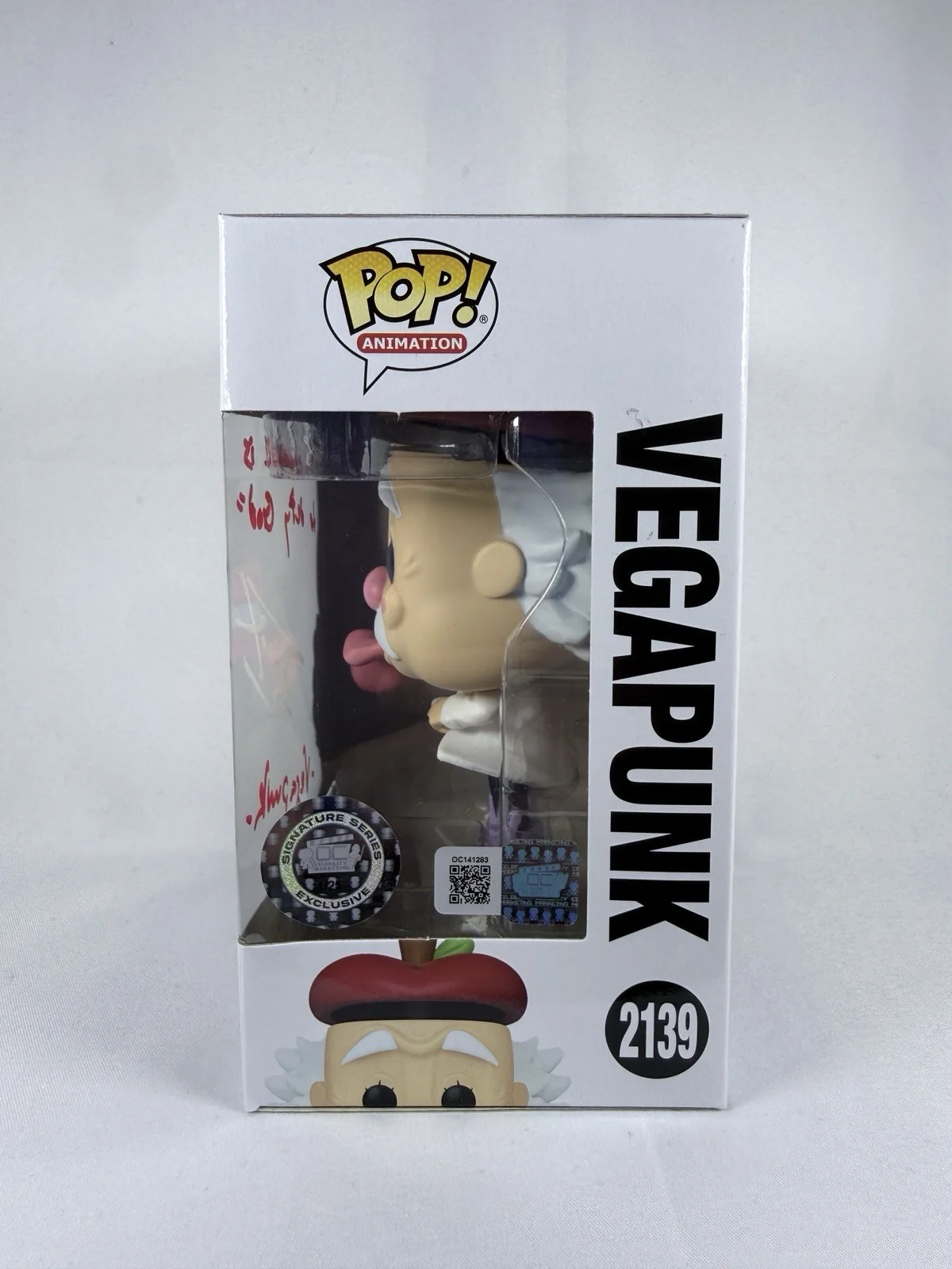 Kent Williams — Kent Williams Autographed Vegapunk One Piece Funko #2139 OCCM Sig Series Quote, image 2