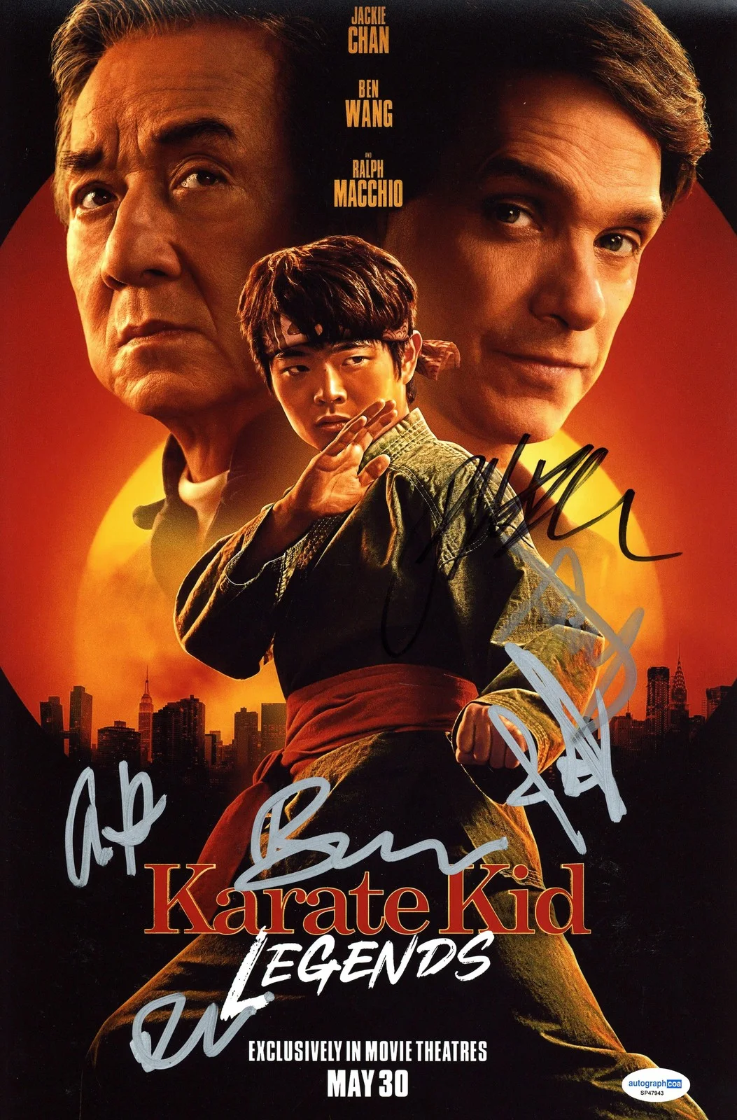 Aramis Knight +more — Karate Kid: Legends AUTOGRAPHS Signed 11x17 Photo - Ben Wang, Macchio +4 ACOA