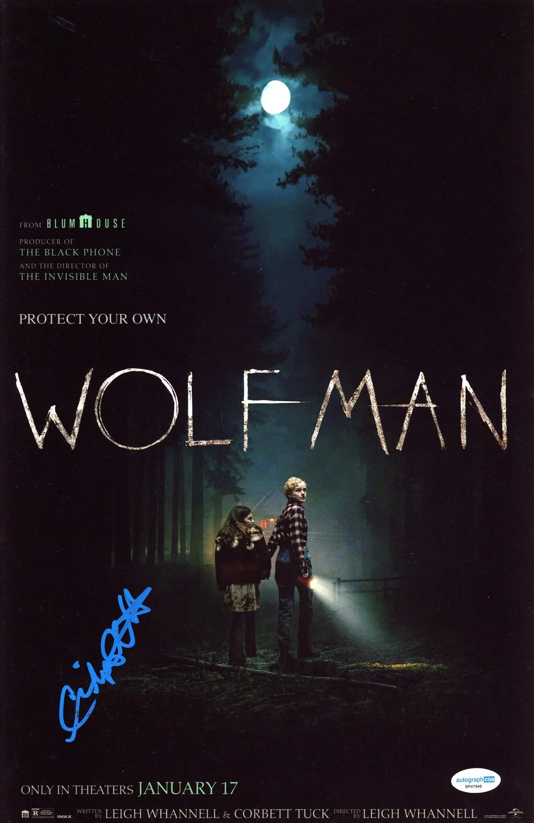 Christopher Abbott — Christopher Abbott "Wolf Man" AUTOGRAPH Signed 'Blake' 11x17 Poster Photo ACOA