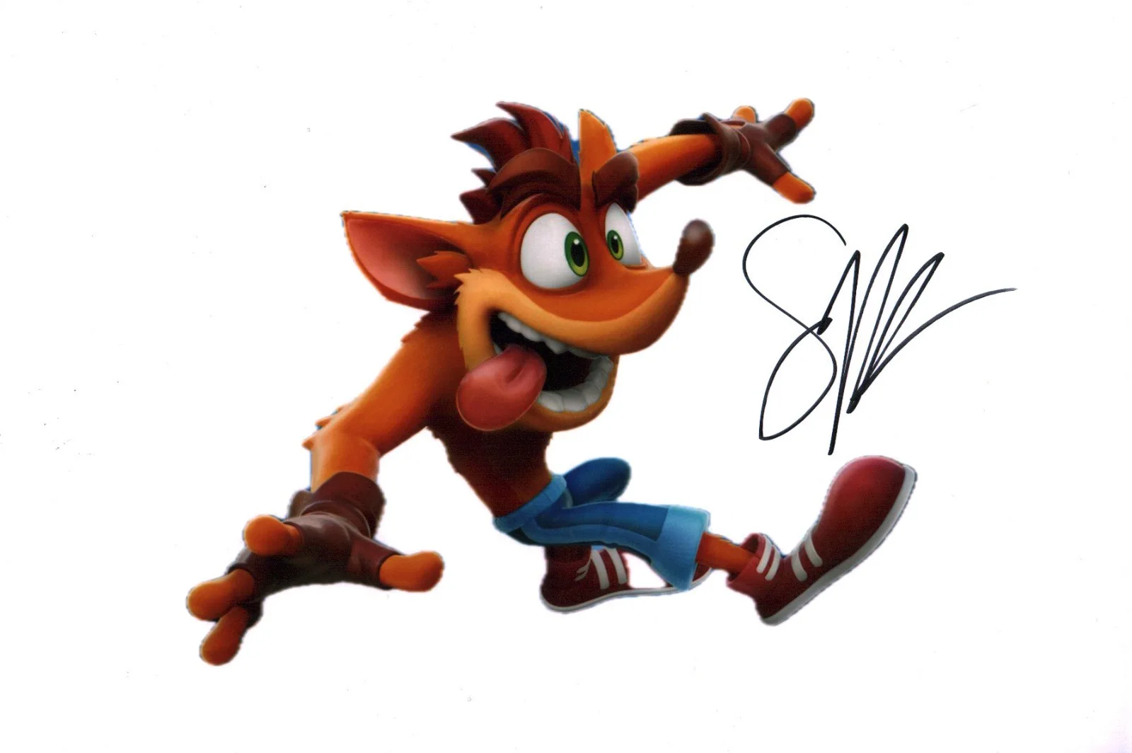 Scott Whyte — Scott Whyte Crash Bandicoot 8x12 Signed Photo JSA Certified Autograph