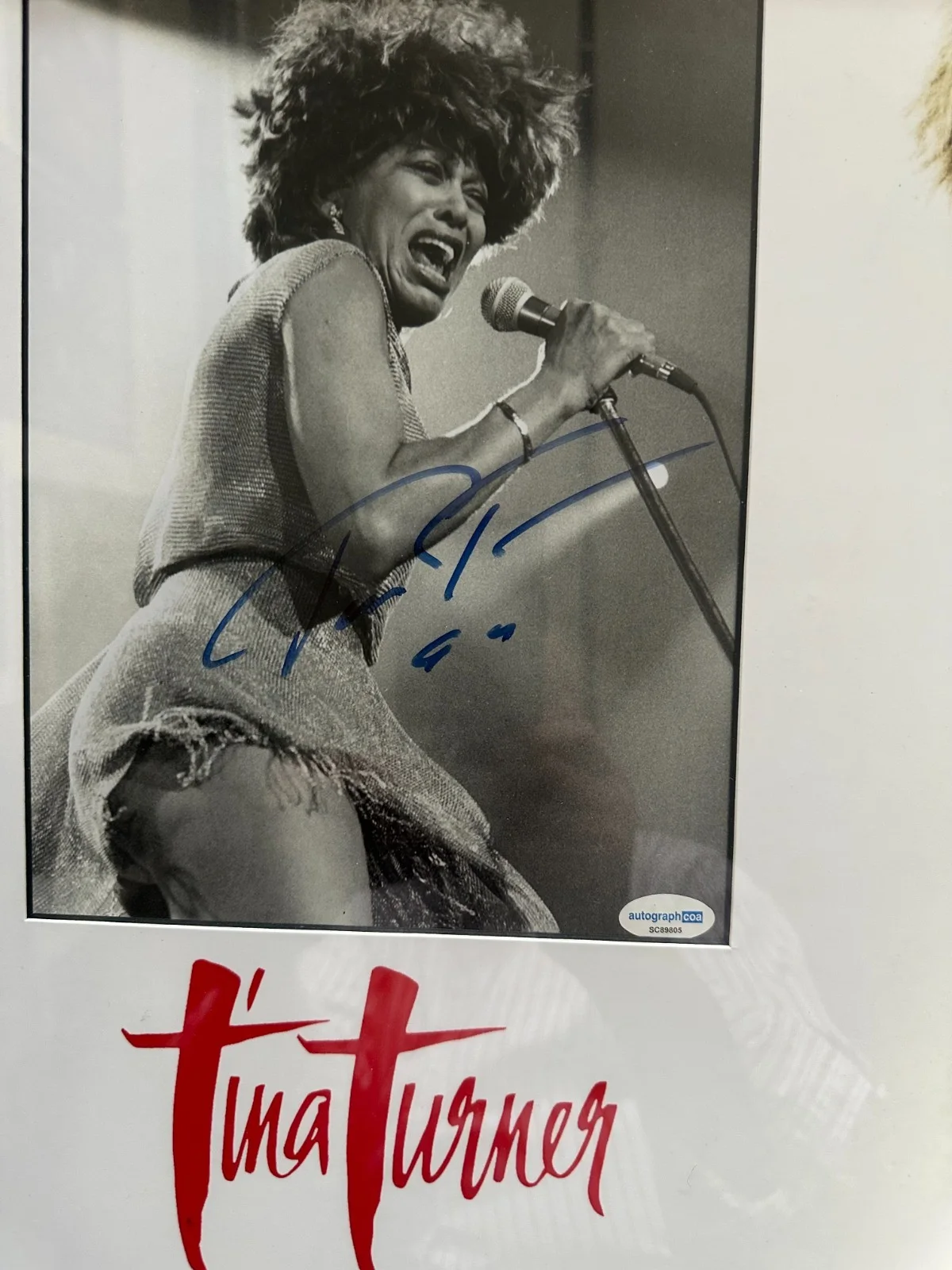 Tina Turner autographed 8x10 framed photo, image 2