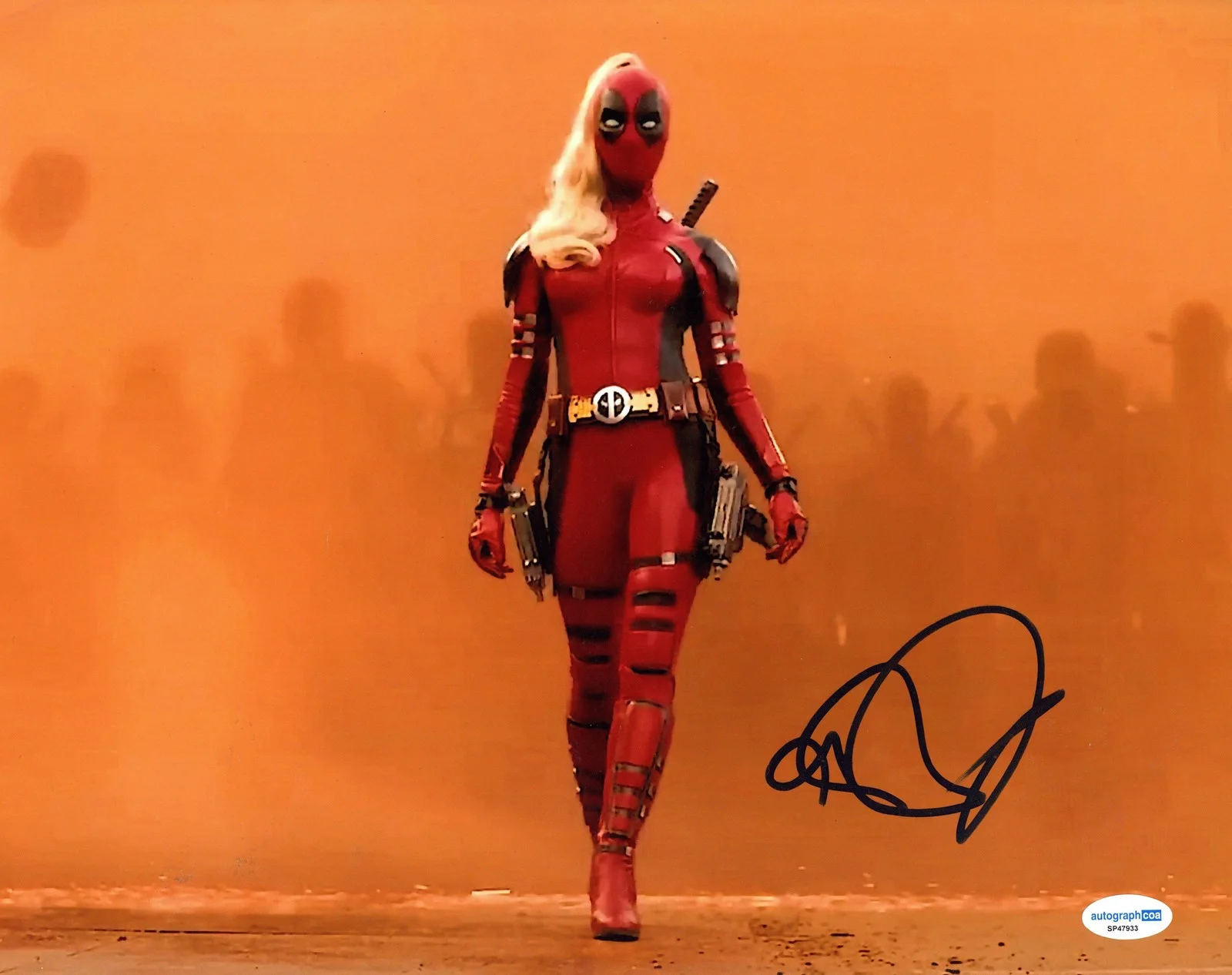 Blake Lively — Blake Lively "Deadpool & Wolverine" AUTOGRAPH Signed Ladypool 11x14 Photo B ACOA